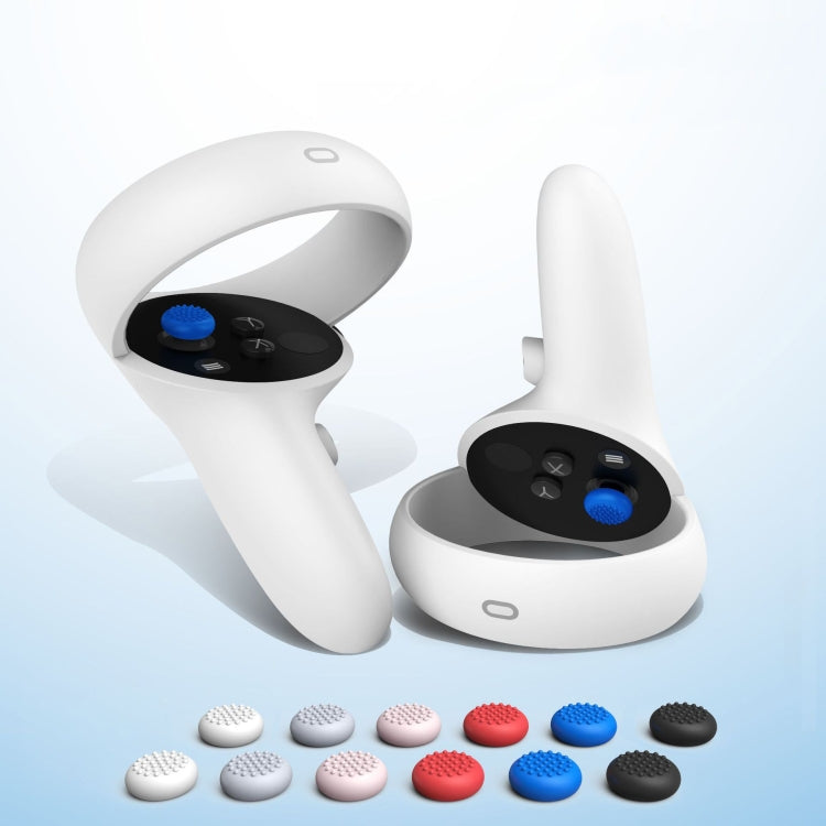 20 PCS Peripheral Button VR Handle Rocker Silicone Protective Cover, For Oculus Quest 2(White) - Consumer Electronics by buy2fix | Online Shopping UK | buy2fix