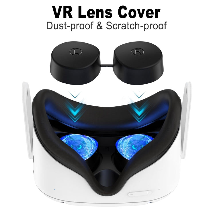 Dustproof Scratch Resistant VR Glasses TPU Lens Protector, For Oculus Quest 2(Red) - Consumer Electronics by buy2fix | Online Shopping UK | buy2fix