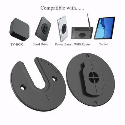 Tablet Router TV Box Wall Mount Bracket Holder(Black) - Lazy Bracket by buy2fix | Online Shopping UK | buy2fix