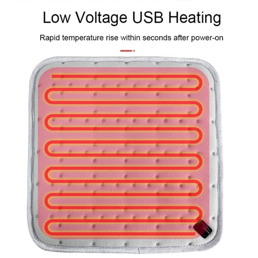 11696 5V USB Plug-in Car Timing Heating Seat Cushion(45x45cm) by buy2fix