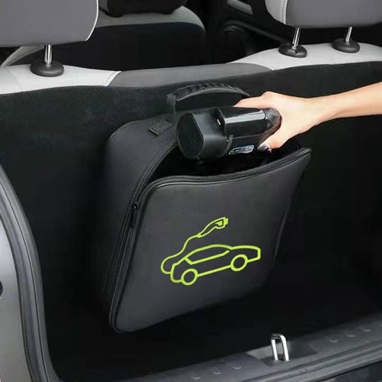 Car Charging Cable Storage Bag Carry Bag For Electric Vehicle Charger Plugs,Spec: Round Without Logo by buy2fix