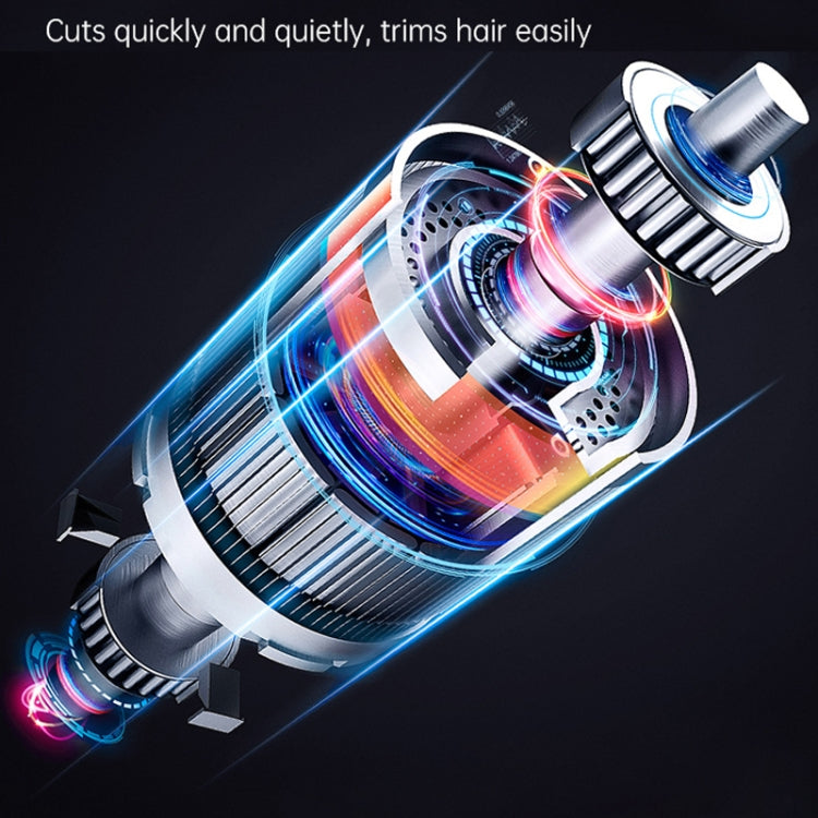 WMARK Transparent Hair Clipper With Non-slip Sleeve Rechargeable Clipper, EU Plug(108B) - Hair Trimmer by buy2fix | Online Shopping UK | buy2fix