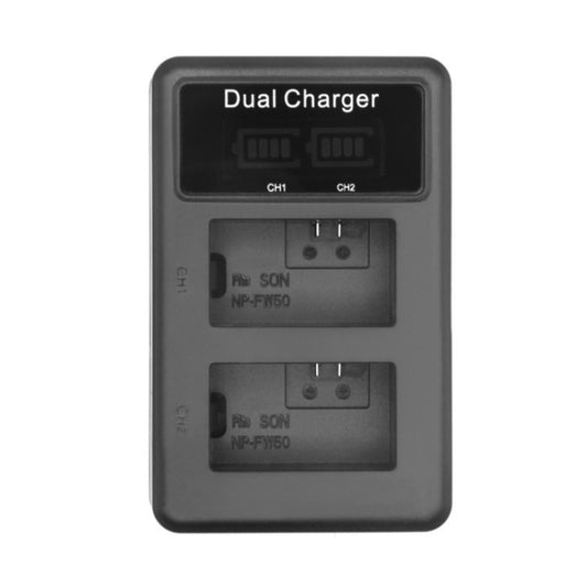 FW50 Vertical Dual Charge SLR Camera Battery Charger - Camera Accessories by buy2fix | Online Shopping UK | buy2fix