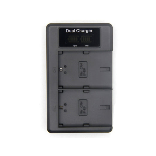 LP-E6 SLR Camera Vertical Dual Battery Charger - Camera Accessories by buy2fix | Online Shopping UK | buy2fix