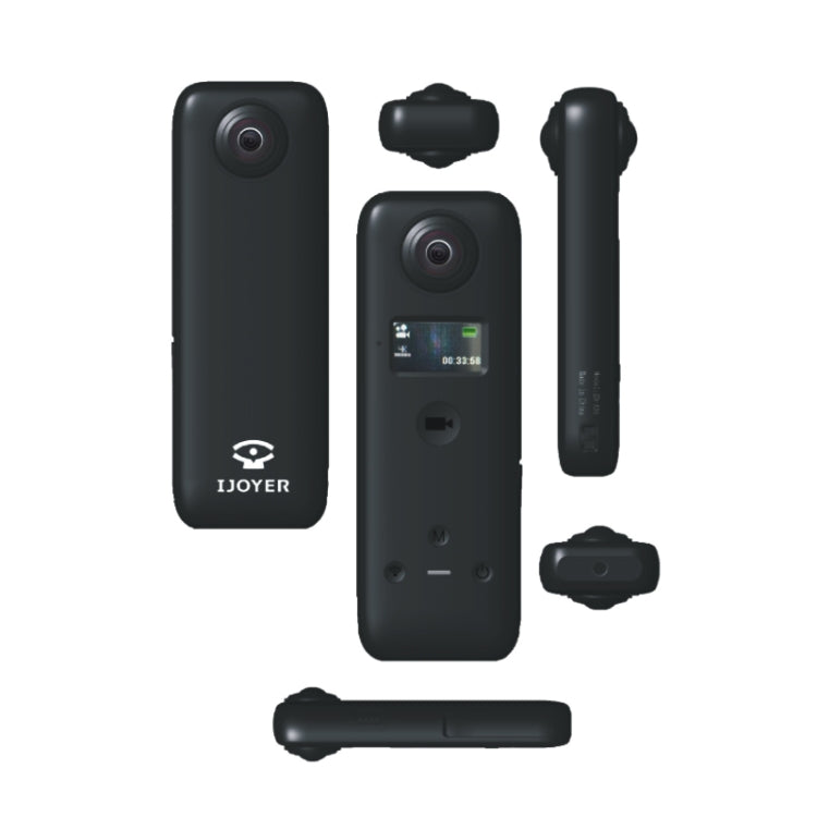 IJOYER A3S 4K Cycling Anti-Shake 360 Panoramic Action Camera(Black) - DJI & GoPro Accessories by IJOYER | Online Shopping UK | buy2fix