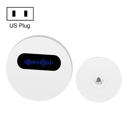 T10-1 1 For 1 Lighting Self-Power Generation Wireless Intelligent Doorbell(US Plug White) - Security by buy2fix | Online Shopping UK | buy2fix