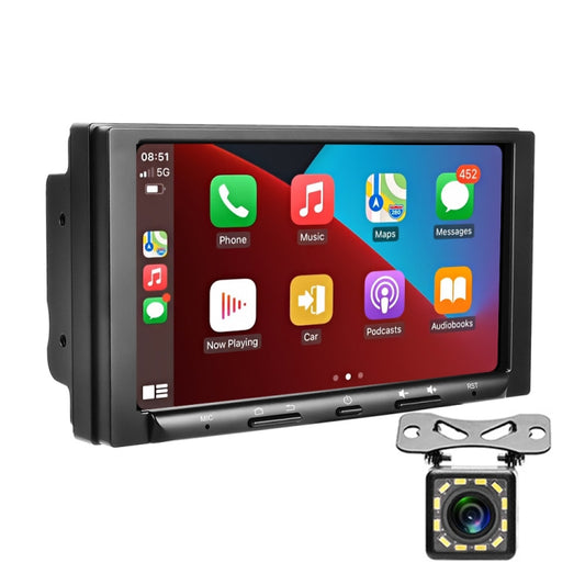 7 inch Carplay GPS Navigation Reverse Integrated Machine, Style: Standard+8 Light Camera(2+32G) - In Car by buy2fix | Online Shopping UK | buy2fix