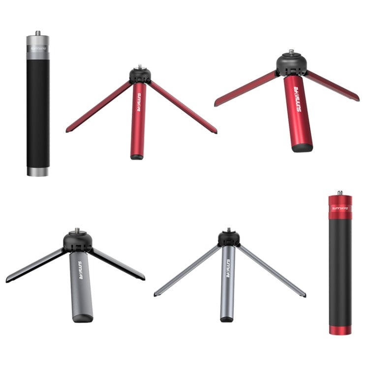Sunnylife TY-Q9404 For GoPro11 / Insta360 X3 Pocket Desktop Tripod Stand Mini Edition (Red) - DJI & GoPro Accessories by Sunnylife | Online Shopping UK | buy2fix