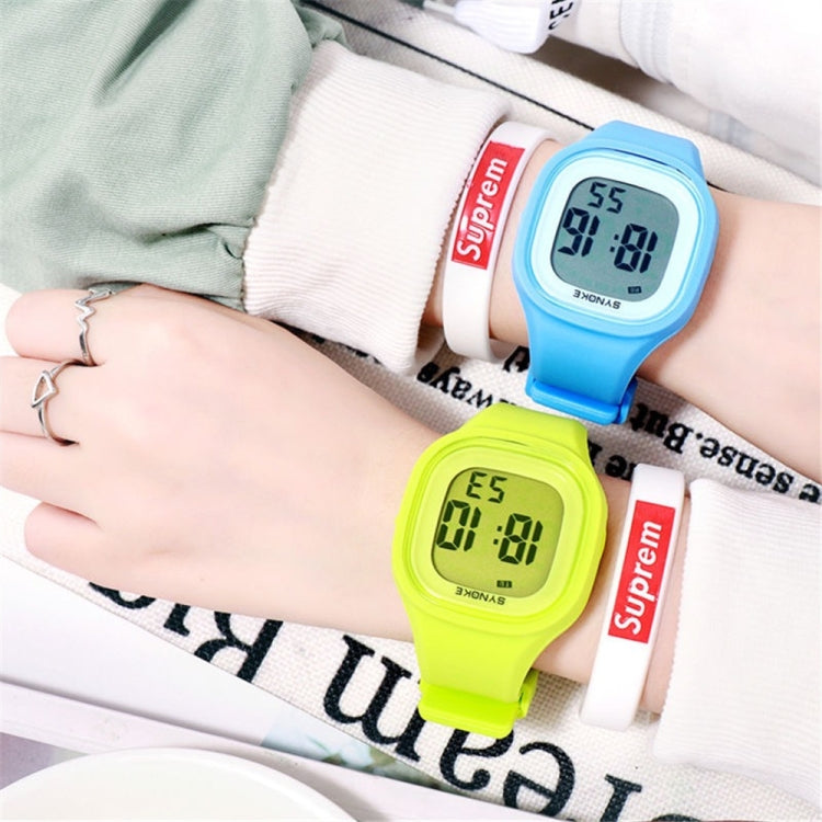 SYNOKE 66896 Multifunctional Detachable Waterproof Luminous Student Watch(Green) - Silicone Strap Watches by SYNOKE | Online Shopping UK | buy2fix