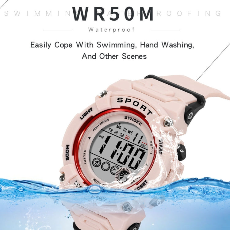 SYNOKE 9810 Multifunctional Luminous Waterproof Student Sports Watch(Black) - Sport Watches by SYNOKE | Online Shopping UK | buy2fix