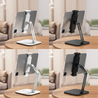 SSKY X27 Tablet Computer Desktop Mobile Phone Adjustable Support Frame, Style: Double Arms (White) - Desktop Holder by SSKY | Online Shopping UK | buy2fix