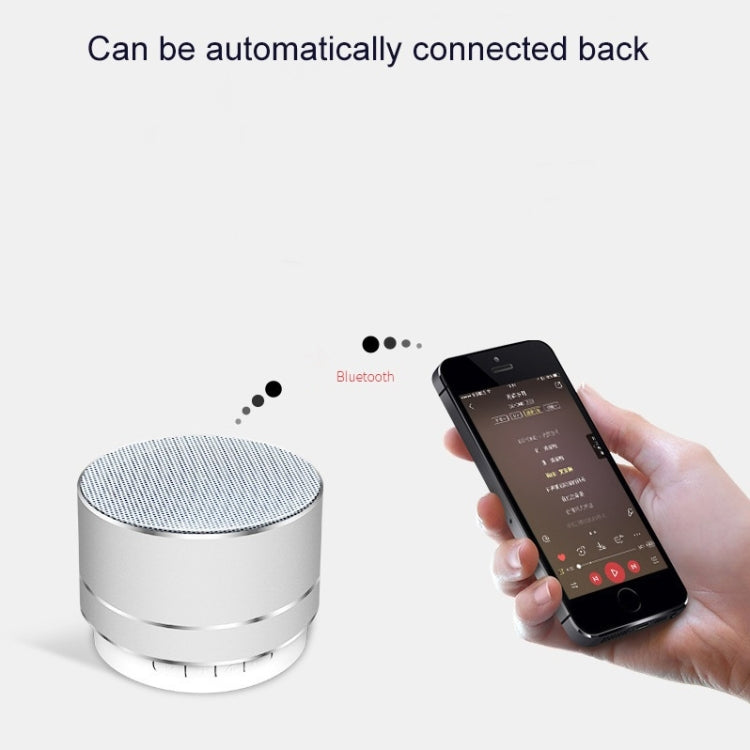 A10 Mini Metal Wireless Bluetooth Speaker(Black) - Mini Speaker by buy2fix | Online Shopping UK | buy2fix