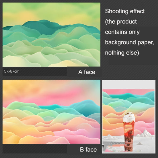 3D Double-Sided Matte Photography Background Paper(Dream Hills 1) by buy2fix