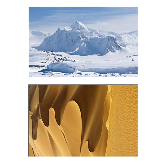 3D Double-Sided Matte Photography Background Paper(Snow Mountain+Desert) - Camera Accessories by buy2fix | Online Shopping UK | buy2fix