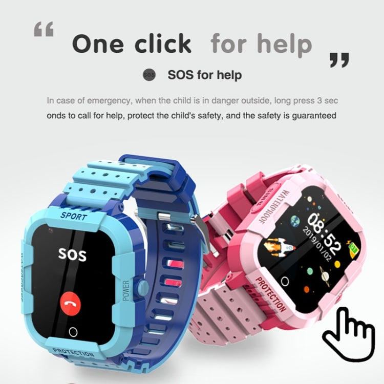 DF75 1.4 Inch 4G GPS Positioning Children Waterproof Smart Calling Watch With SOS Function(Black) - Smart Wear by buy2fix | Online Shopping UK | buy2fix