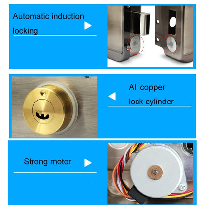 ID Access Control One Piece Induction Motor Lock Double Head - Security by buy2fix | Online Shopping UK | buy2fix