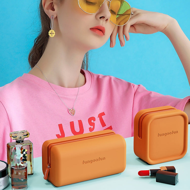 Fungoofun Candy Color EVA Travel Digital Storage Bag Cosmetic Bag, Color: Square Orange - Digital Storage Bag by Fungoofun | Online Shopping UK | buy2fix