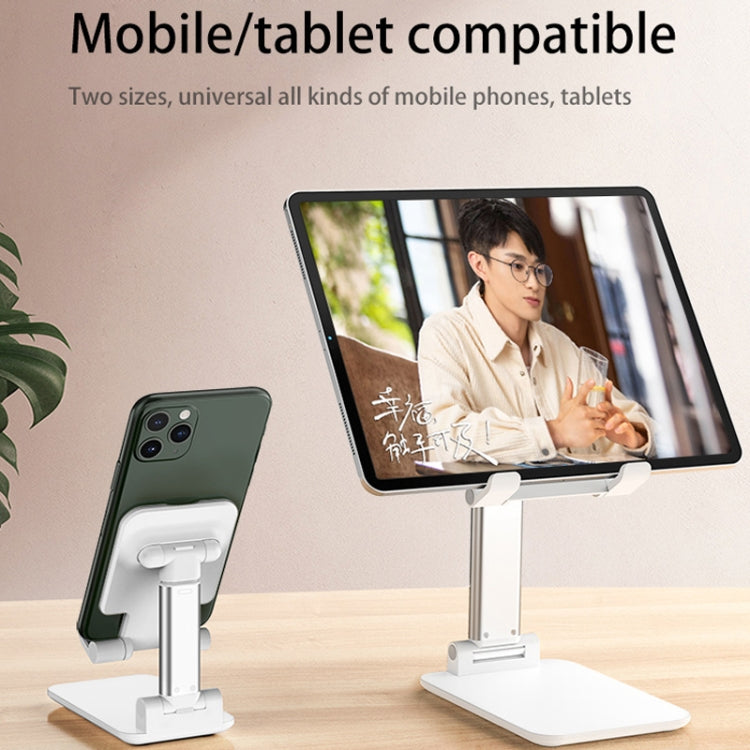 SSKY X5 Desktop Phone Live Foldable Tablet Bracket, Style: Double Rod Phone Version (Black) - Desktop Holder by SSKY | Online Shopping UK | buy2fix