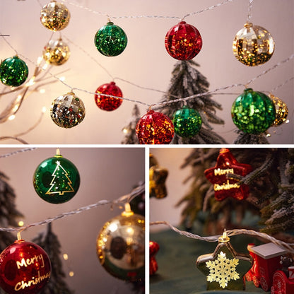 LED Christmas Decorative Ball Lights Scene Arrangement Lantern String, Spec: Battery Type 5m(Ball) - Holiday Lights by buy2fix | Online Shopping UK | buy2fix