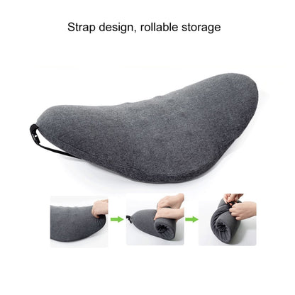 Memory Foam Lumbar Spine Cushion Pregnant Women Sleeping Lumbar Pillow(Dark Gray Crescent) - Home & Garden by buy2fix | Online Shopping UK | buy2fix