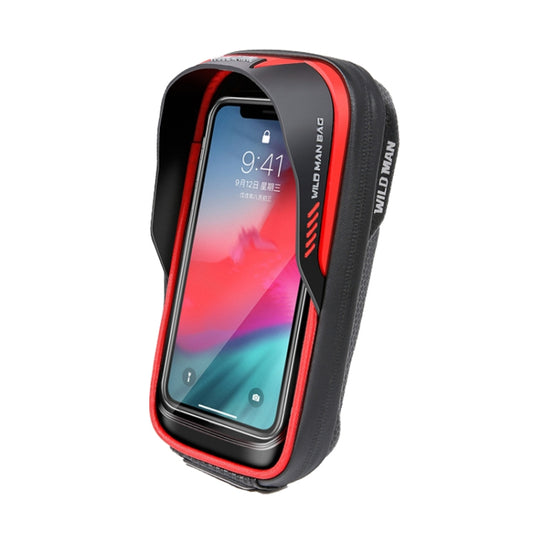 WILD MAN ES16 0.5L EVA Hard Shell Waterproof Touch Screen Bicycle Handlebar Bag(Red) - Bicycle Bags by WILD MAN | Online Shopping UK | buy2fix