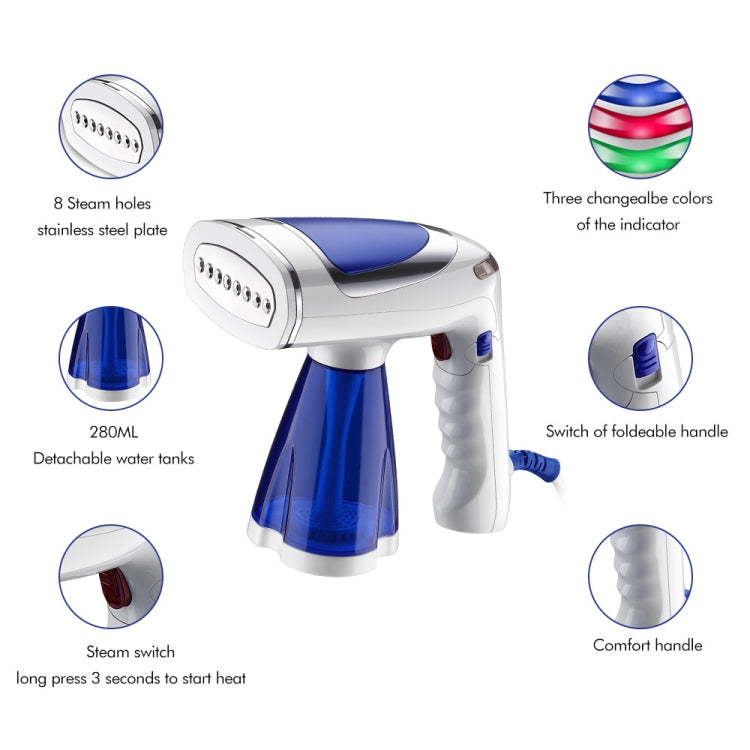 1600W  Handheld Folding Iron Mini Steam Iron, Color: White Single Gear(EU Plug) - Home & Garden by buy2fix | Online Shopping UK | buy2fix