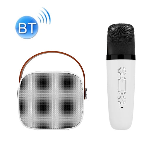 D20 Multifunctional K Song Bluetooth Speaker With Microphone(White) - Consumer Electronics by buy2fix | Online Shopping UK | buy2fix