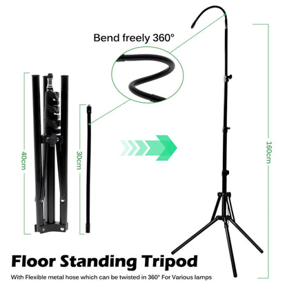 1.6m Live Photography Light Stand Thickened Anti-folding Tripod With 30cm Hose - Consumer Electronics by buy2fix | Online Shopping UK | buy2fix
