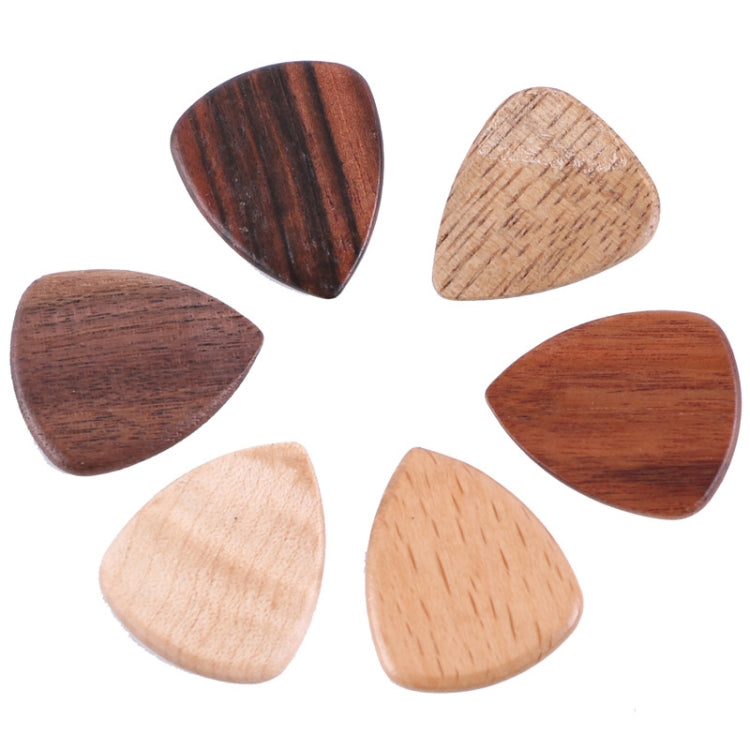 3PCS Folk Fingers Solid Wood Guitar Pick Music Accessories Color Random Delivery - Guitar Tuner by buy2fix | Online Shopping UK | buy2fix