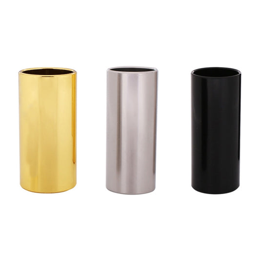 2PCS Stainless Steel Guitar Slide Tube Folk Slide Block, Size: 51mm(Black) by buy2fix