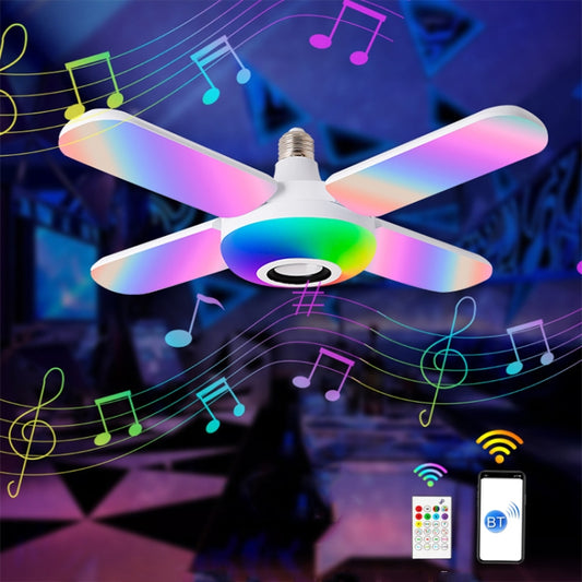 Smart Remote Control Colorful Folding Music Bulb Light with Audio Function, Spec: 4+1 by buy2fix