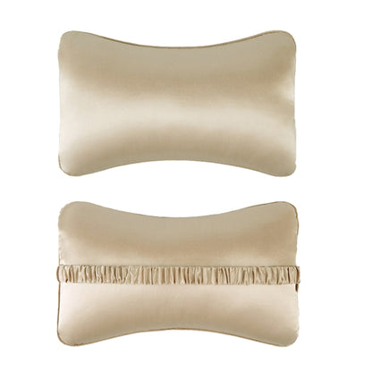 TZ19 Silk Car Head Pillow Car Memory Foam Comfort Lumbar Support(Champagne) - In Car by buy2fix | Online Shopping UK | buy2fix
