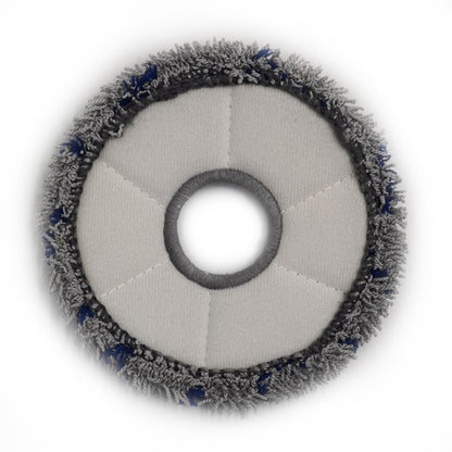 For Ecovacs Deebot N9+ 2pcs Robot Vacuum Cleaner Steam Mop Cloth(Ripple) by buy2fix