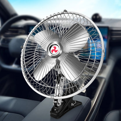 Car Powerful Fixing Clip Cooling High Wind Power Electric Fan, Specification: 10 inch Black 12V - In Car by buy2fix | Online Shopping UK | buy2fix