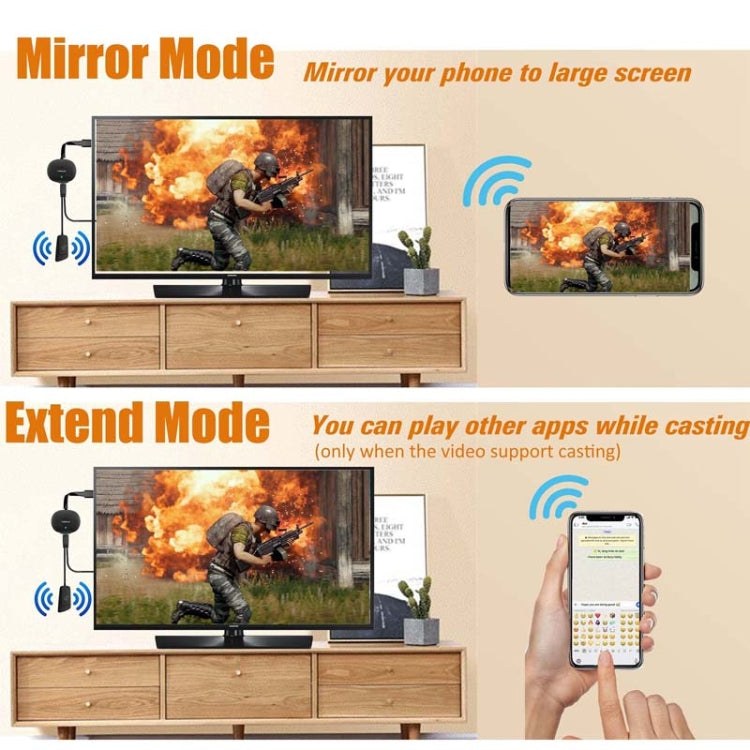 MiraScreen G26 Wireless HD Home TV Screen Projector, Specification: 2.4G+1080P (Black) - Consumer Electronics by MiraScreen | Online Shopping UK | buy2fix