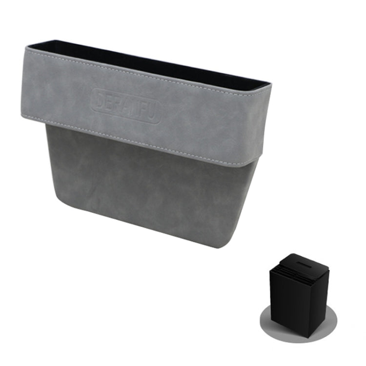 DE RAN FU Car Seat Storage Box Cup Holder Fur Citrine Phone Sundry Storage Box(Grey) - In Car by DE RAN FU | Online Shopping UK | buy2fix