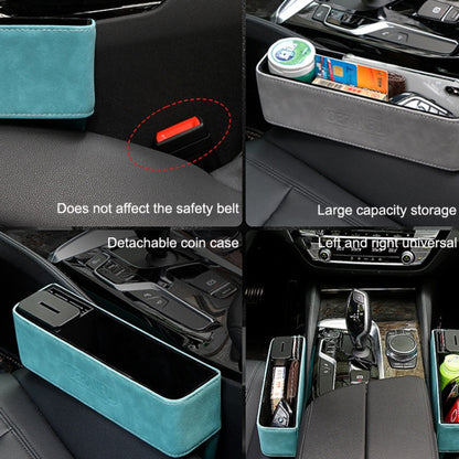 DE RAN FU Car Seat Storage Box Cup Holder Fur Citrine Phone Sundry Storage Box(Grey) - In Car by DE RAN FU | Online Shopping UK | buy2fix