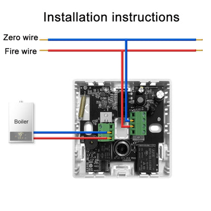 WiFi Wireless Water Heating Gas Boiler Thermostat(White) - Consumer Electronics by buy2fix | Online Shopping UK | buy2fix