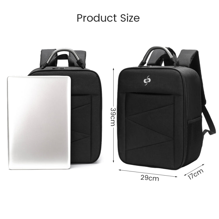 For DJI FPV Drone Shoulder Bag Waterproof Wear-resistant Oxford Fabric Storage Bag(Black) - DJI & GoPro Accessories by buy2fix | Online Shopping UK | buy2fix