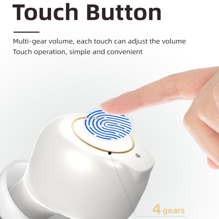 GM-902 Wireless Magnetic Charging Bluetooth Hearing Aids Elderly Sound Amplifier(Skin-color+White) - Hearing Aids by buy2fix | Online Shopping UK | buy2fix