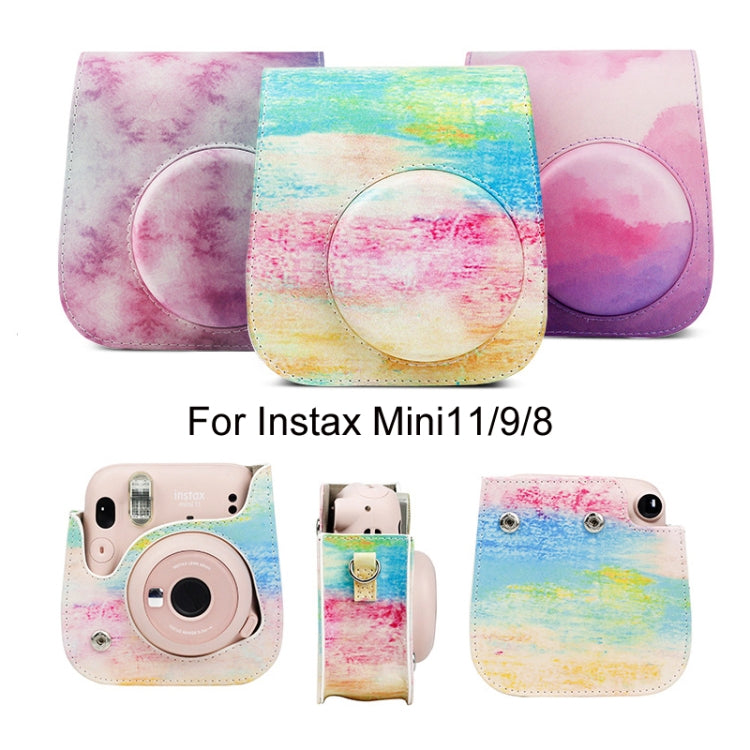 For Instax Mini11 / 9 / 8 PU Cortex Retro Camera Bag Protective Cover(Fantastic Cloud) - Camera Accessories by CAIUL | Online Shopping UK | buy2fix