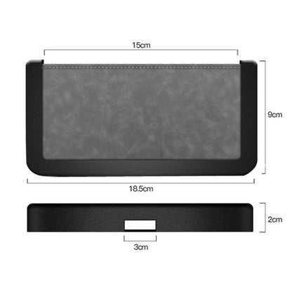 DE RAN FU Car Phone Storage Box Self-adhesive Rolling Pyebata Storage Bag(Black) - In Car by DE RAN FU | Online Shopping UK | buy2fix