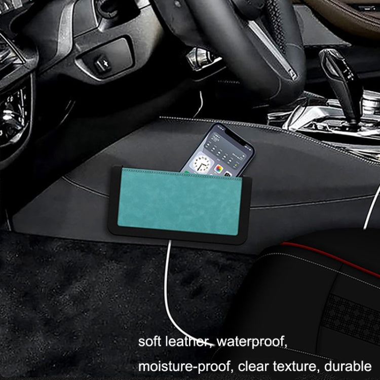 DE RAN FU Car Phone Storage Box Self-adhesive Rolling Pyebata Storage Bag(Black) - In Car by DE RAN FU | Online Shopping UK | buy2fix