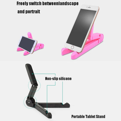 54356 Multifunctional Desktop Universal Foldable Triangular Phone Holder(Black) - Desktop Holder by buy2fix | Online Shopping UK | buy2fix