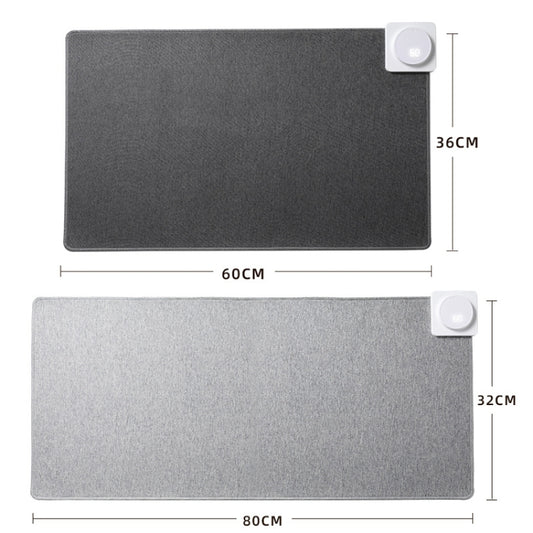 Joyroom JR-CY335 220V Smart Office Desktop Heating Thermostatic Mouse Pad, US Plug, Size: 60x36cm(Llight Gray) by Joyroom
