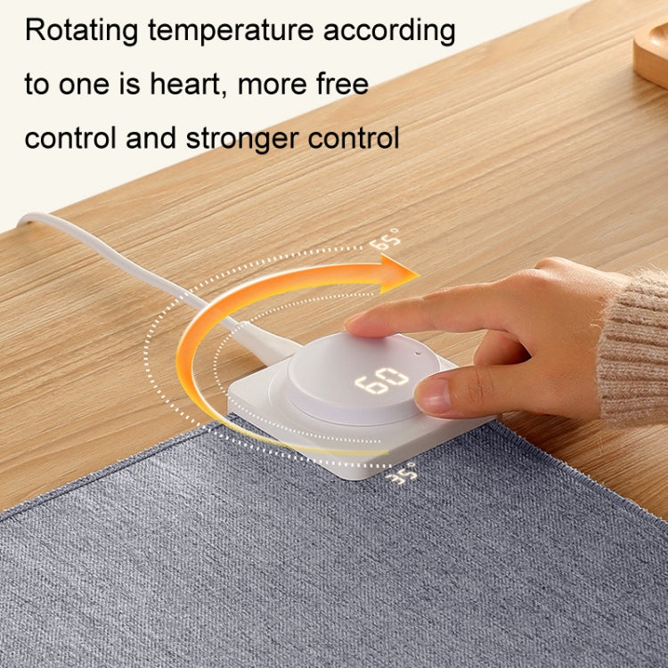 Joyroom JR-CY335 220V Smart Office Desktop Heating Thermostatic Mouse Pad, US Plug, Size: 60x36cm(Llight Gray) - Mouse Pads by Joyroom | Online Shopping UK | buy2fix