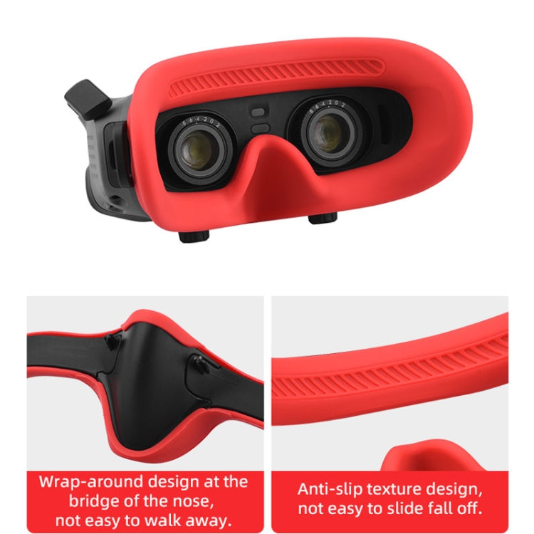 For DJI Avata Goggles 2 Eye Pad Silicone Protective Cover(Black) - DJI & GoPro Accessories by buy2fix | Online Shopping UK | buy2fix