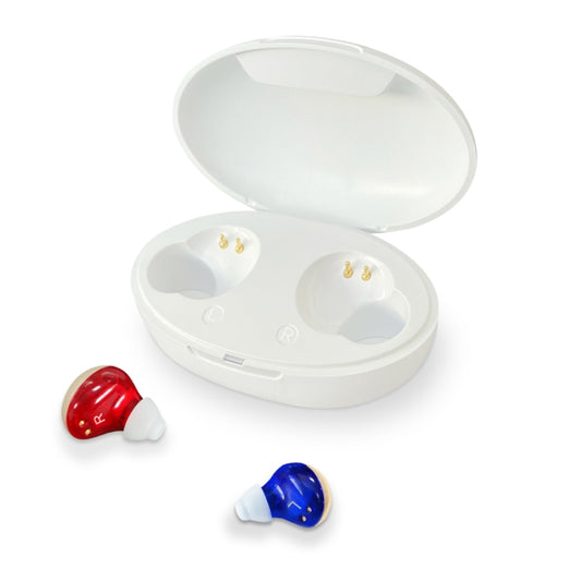 Z-300 TWS Rechargeable Sound Amplifier Deaf Hearing Aids(Red Blue) by buy2fix