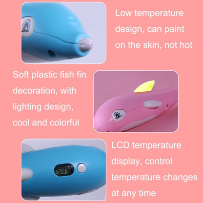 Children 3D Printing Pen Low Temperature Intelligent Screen Display Voice Drawing Pen, Style:, Color: 13 Colors (Pink) - Consumer Electronics by buy2fix | Online Shopping UK | buy2fix