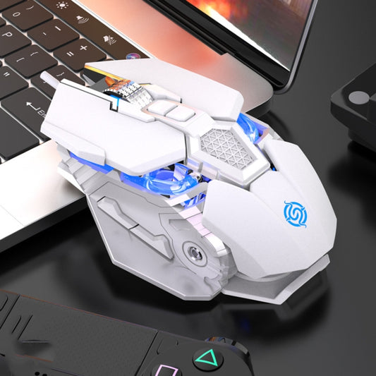 K-Snake Q18 9 Keys 6400DPI Glowing Machine Wired Gaming Mouse, Cable Length: 1.5m(White) by K-Snake